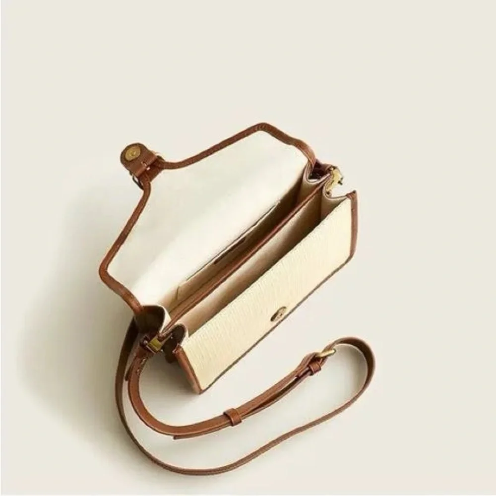 Copenhagen Satchel Bag in Straw - J. Crew NWOT